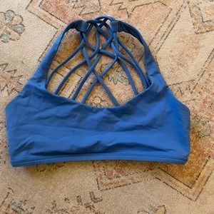 Blue Free to Be Lululemon Bra